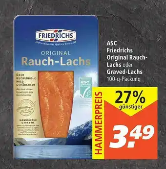 Marktkauf Asc Friedrichs Original Rauch Lachs Oder Graved-lachs Angebot