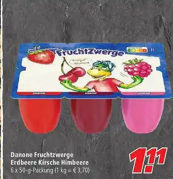 Marktkauf Danone Fruchtzwerge Erdbeere Kirsche Himbeere Angebot