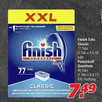 Marktkauf Finish Tabs Classic Oder Powerball Quantum Angebot