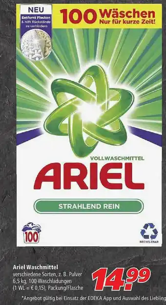 Marktkauf Ariel Waschmittel Angebot