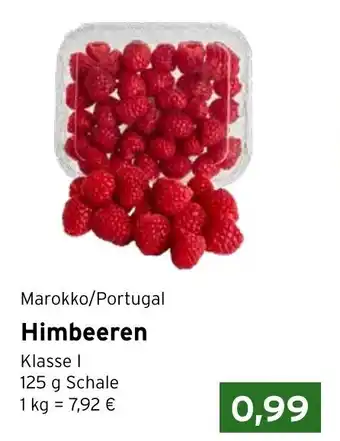 CAP Markt Himbeeren 125 g Schale Angebot