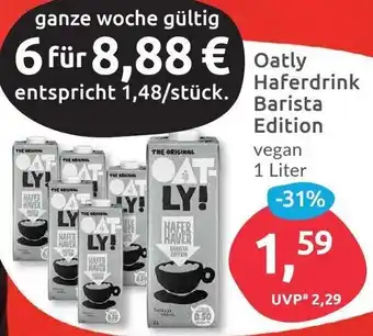 Budni Oatly Haferdrink Barista Edition 1 Liter Angebot