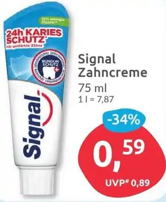 Budni Signal Zahncreme 75 ml Angebot