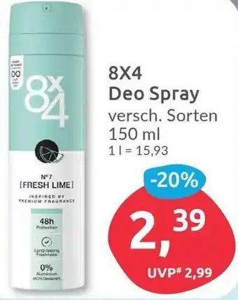 Budni 8x4 Deo Spray 150 ml Angebot