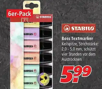 Marktkauf Boss Textmarker Stabilo Angebot