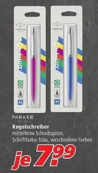 Marktkauf Parker Kugelschreiber Angebot