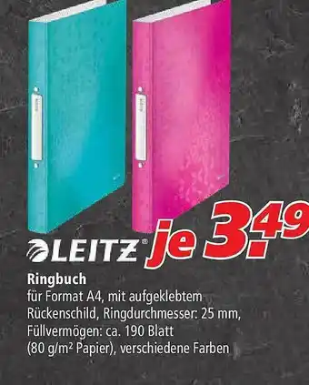 Marktkauf Leitz Ringbuch Angebot