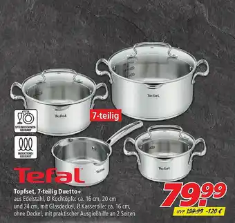 Marktkauf Tefal Topfset 7-teilig Duetto+ Angebot