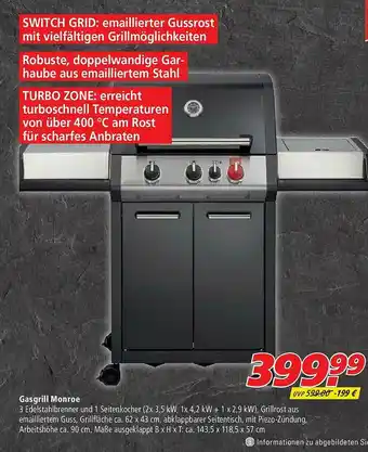 Marktkauf Gasgrill Monroe Angebot