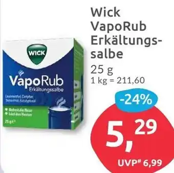 Budni Wick VapoRub Erkältungssalbe 25 g Angebot