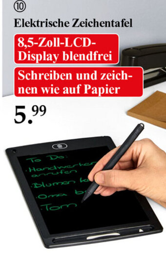 Woolworth Elektrische Zeichentafel Angebot