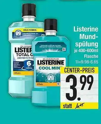 Marktkauf Listerine Mund-spülung Angebot