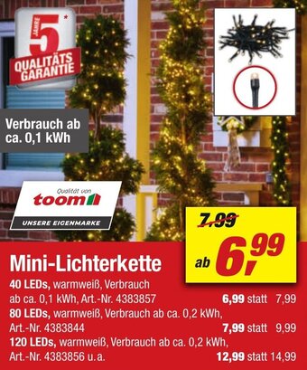 toom Baumarkt Mini Lichterkette Angebot
