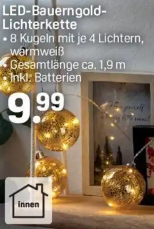 Rossmann LED Bauerngold Lichterkette Angebot