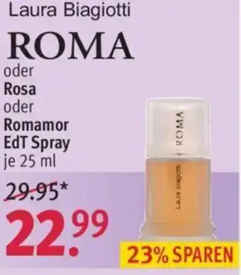 Rossmann Laura Biagiotti Roma oder Rosa oder Romamor EdT Spray 25 ml Angebot