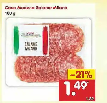 Netto Marken-Discount Casa Modena Salame Milano Angebot