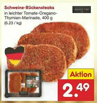 Netto Marken-Discount Schweine-rückensteaks Angebot