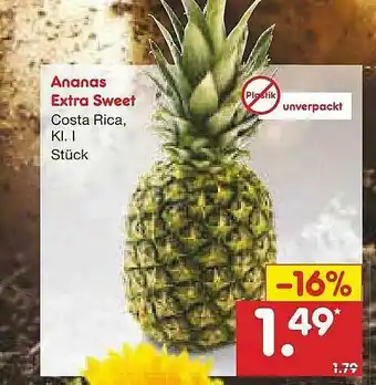 Netto Marken-Discount Ananas Extra Sweet Angebot