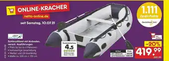 Netto Marken-Discount Schlauchboot Mit Aluboden Versch. Ausführungen Art Sport Angebot