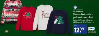 Aldi Nord UP2FASHION Damen Weihnachtspullover/sweatshirt Angebot