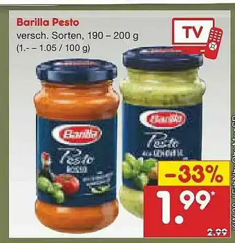 Netto Marken-Discount Barilla Pesto Angebot