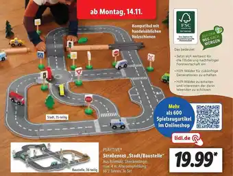 Lidl Playtive straßenset „stadt oder baustelle“ Angebot