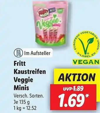 Lidl Fritt kaustreifen veggie minis Angebot