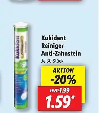 Lidl Kukident reiniger anti-zahnstein Angebot