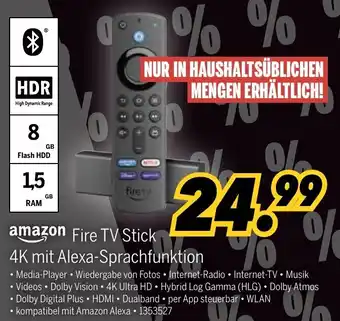 MEDIMAX Amazon Fire TV Stick 4K mit Alexa Sprachfunktion Angebot