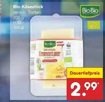 Netto Marken-Discount Bio-käsestück Angebot