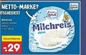 Netto Marken-Discount Milchreis Angebot