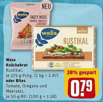 REWE Wasa Knäckebrot Oder Bites Angebot