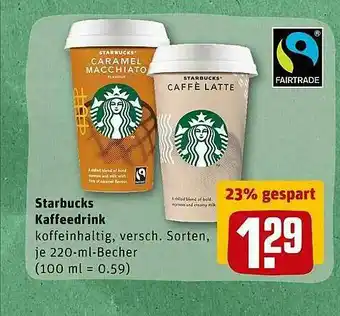 REWE Starbucks Kaffeedrink Angebot