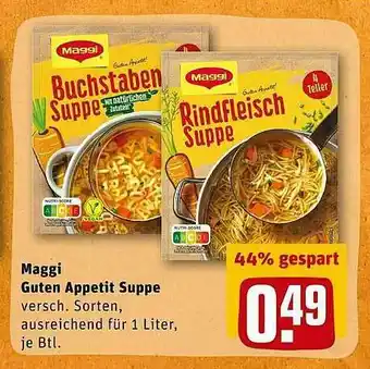 REWE Maggi Guten Appetit Suppe Angebot