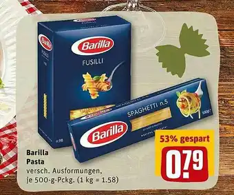 REWE Barilla Pasta Angebot