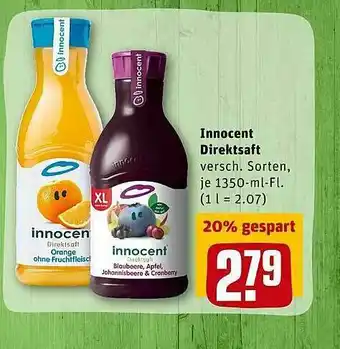 REWE Innocent Direktsaft Angebot