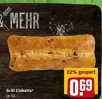 REWE Grill Ciabatta Angebot