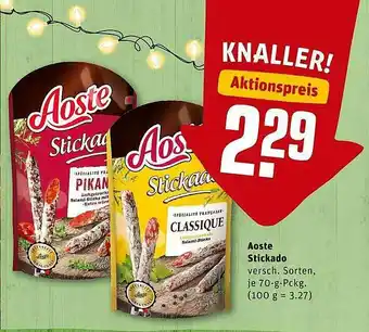 REWE Aoste Stickado Angebot