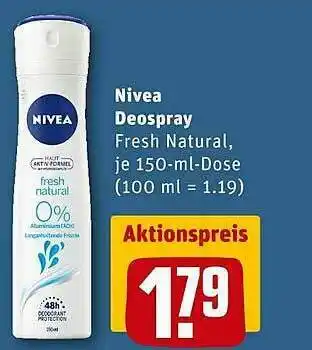 REWE Nivea Deospray Angebot