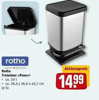 REWE Rotho Treteimer Paso Angebot