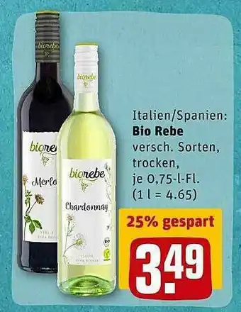 REWE Italien Spanien : Bio Rebe Angebot