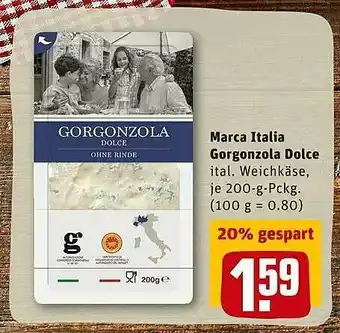 REWE Marca Italia Gorgonzola Dolce Angebot