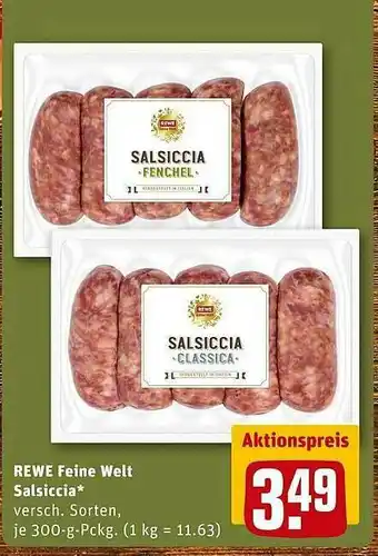 REWE Rewe Feine Welt Salsiccia Angebot