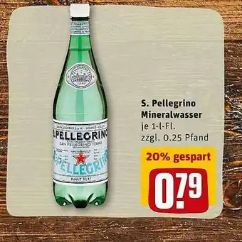 REWE S. Pellegrino Mineralwasser Angebot