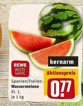 REWE Spanien Italien Wassermelone Angebot