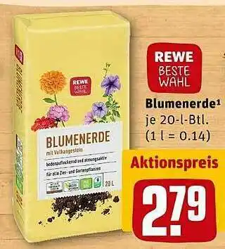 REWE Blumenerde Angebot