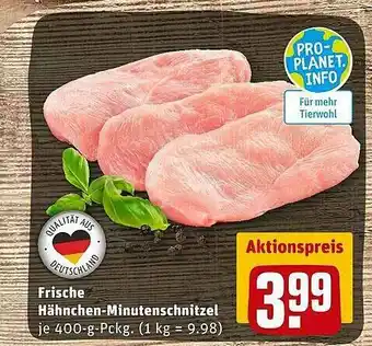 REWE Kaufpark Frische Hähnchen-minutenschnitzel Angebot