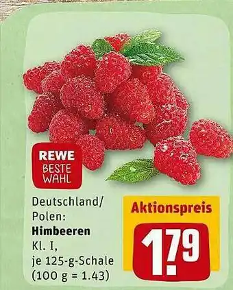 REWE Deutschland Polen : Himbeeren Angebot