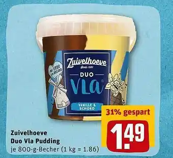 REWE Kaufpark Zuivelhoeve Duo Vla Pudding Angebot