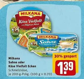 REWE Kaufpark Milkana Sahne Oder Käse Vielfalt Ecken Angebot